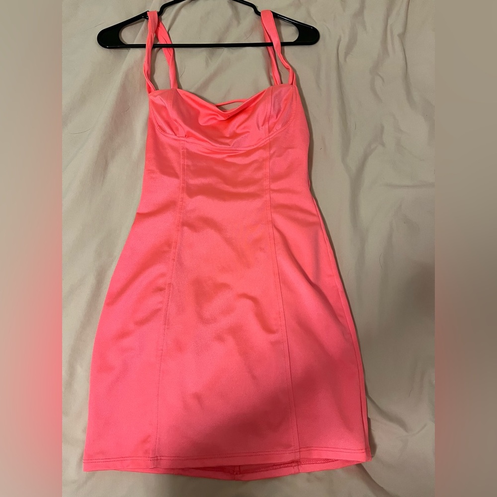 Pink dress with strappy back